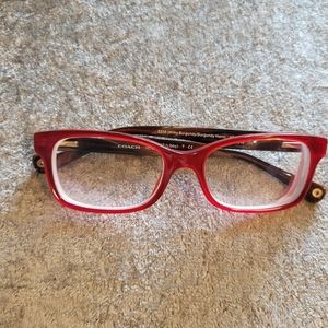 COACH HC6047 5206 (Libby) Milky Burgundy/Horn 51-16-135 Frames Flex Hinges C51